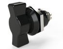 Saginaw SCE-DLWKF Quarter Turn Wing Knob Non-Locking (Black)