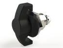 Saginaw SCE-PLWKB Padlocking Wingknob Door Latch (Black)