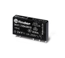 Finder 34.51.7.024.4010 Slim PCB/Plug-In Relay, SPDT 6A, 24V DC coil, AgSnO2 contact