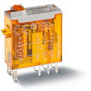 Finder 46.52.9.012.0040 Min. Industrial Relay, DPDT 8A, 12V DC coil, AgNi contact, lockable test button & mech. Indicator