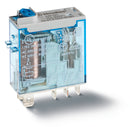 Finder 46.61.9.024.0074 Min. Industrial Relay, SPDT 16A, 24V DC coil, AgNi contact, lockable test button, double LED & mech. Indicator