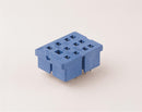 Finder 94.13SMA PCB socket, for 55.33 relay (blue), including Clip 094.51
