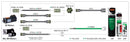 Nidec-Control Tech CMMS-100 Motor Power Cable for 4" & 6" motors, Molded connector @ motor end, Ferrules on drive end, 100 ft Length (EN, MDS to MG, MH)