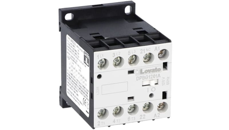 Lovato DPBG1210A46060 3P DP MINI CONTACTOR 14A 1NO 460V AC COIL