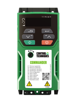 Control Techniques C300-02100056A10101AB100 Commander C300, W/DSTO, 115VAC, Max Cont Output Current (hp): Normal Duty - 5.6A (1.5HP), Heavy Duty - 5.6A (1.5)