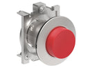 Lovato LPFQ204 LATCHING P.B. FLAT EXTENDED METAL PUSH TO RELEASE RED