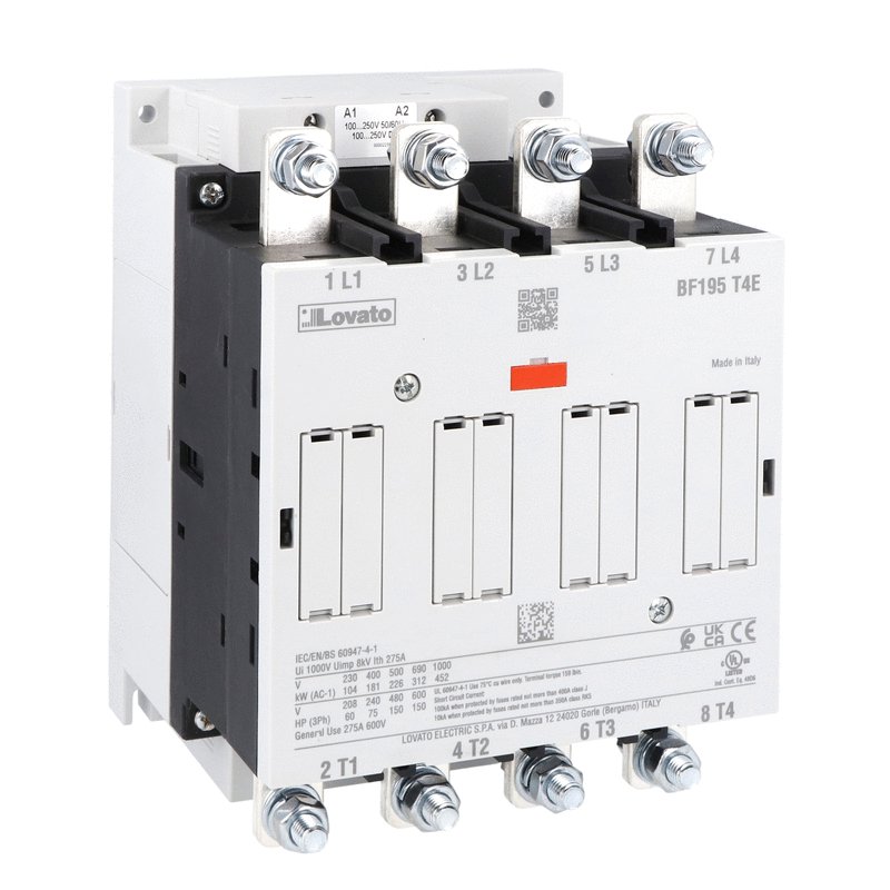 Lovato BF195T4E024 4P CONTACTOR 275A AC1 24-60VAC/20-60VDC