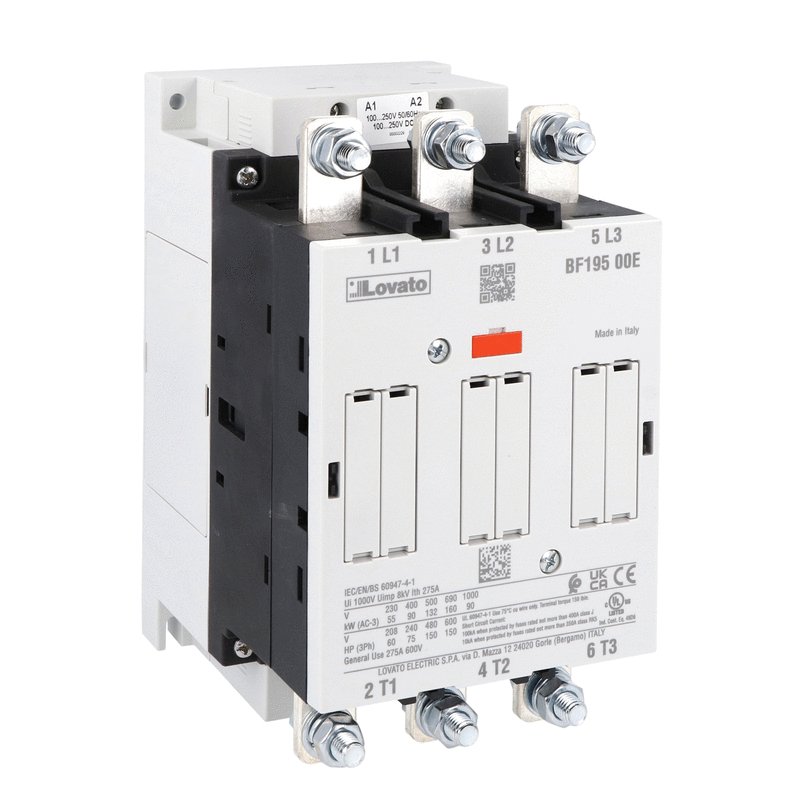 Lovato BF19500E110 3P CONTACTOR 195A AC3 48â€¦130VAC/DC