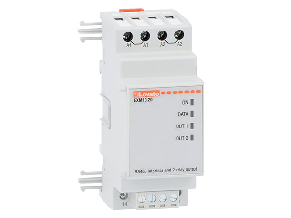 Lovato EXM1020 EXP MOD FOR DMG300 RS485 AND 2 RELAY OUTPUTS
