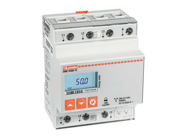 Lovato DMED300T2 ENERGY COUNTER 3 PH+N 63A 230-415VAC MULTIMETER