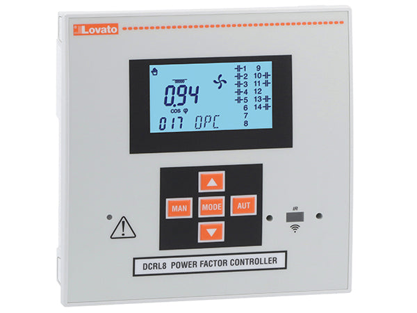 Lovato DCRL8 P.F. CONTROLLER 8 STEP W/OPTICAL PORT