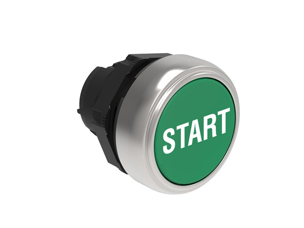 Lovato LPCB1163 P.B. FLUSH PLASTIC MOMENT. W/'START' GREEN