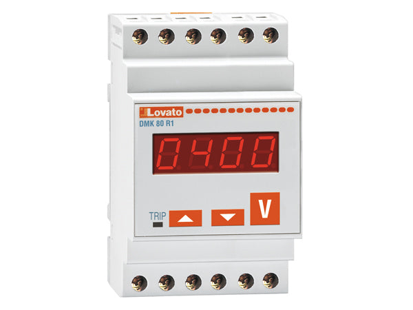 Lovato DMK80R1 1PH D/VOLTMETER 220-240VAC C/W P/R OUT
