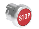 Lovato LPSB1134 P.B. FLUSH METAL MOMENTARY W/'STOP' RED