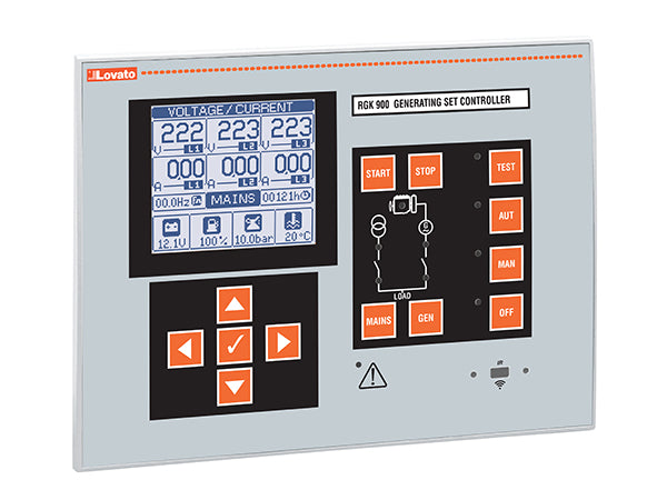 Lovato RGK900 GEN. CONT. 12/24V DC SUPPLY W/RS485, CANBUS & OPTICAL PORT