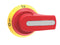 Lovato GAX66N RED/YELLOW PADLOCKABLE HANDLE SCREW FIXING NEMA4X DEFEATABLE
