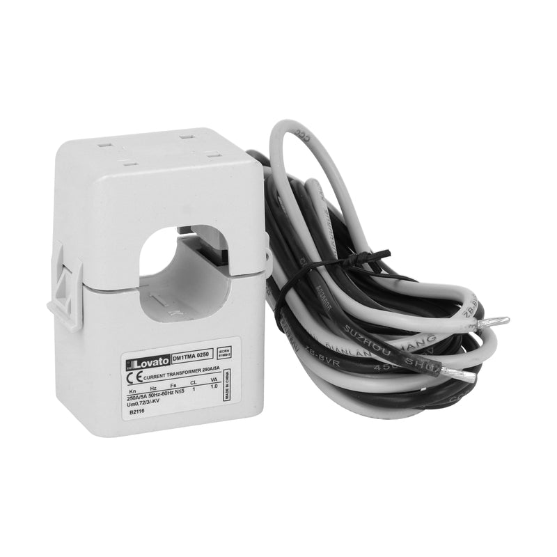 Lovato DM1TMA0250 PREWIRED SPLIT-CORE CT W/1M CABLE 250/5A