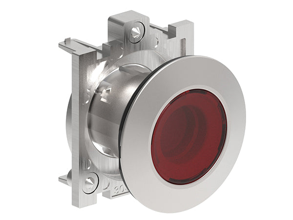 Lovato LPFL4 PILOT LIGHT HEAD FLAT METAL RED