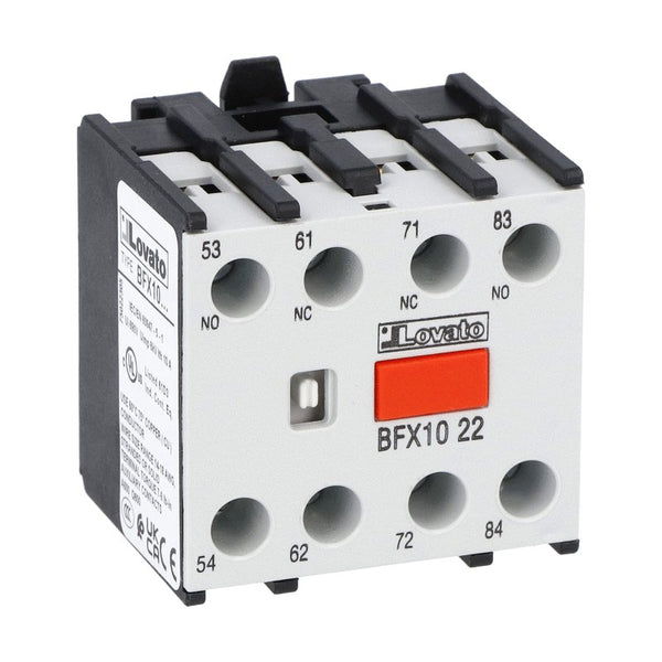 Lovato BFX1022 AUX CONTACT BLOCK FRONT MOUNT 2NO+2NC