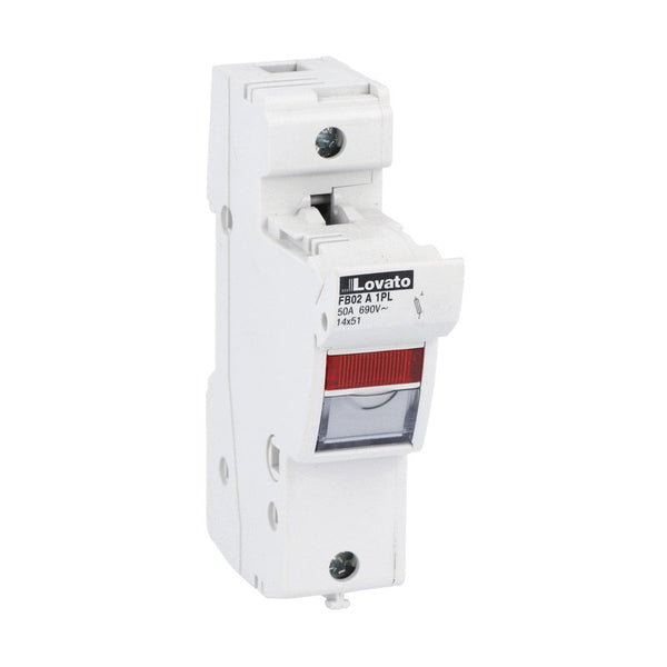 Lovato FB02A1PL FUSE HOLDER 14X51 1P 690VAC 50A W/INDICATOR