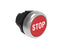 Lovato LPCB1134 P.B. FLUSH PLASTIC MOMENT. W/'STOP' RED