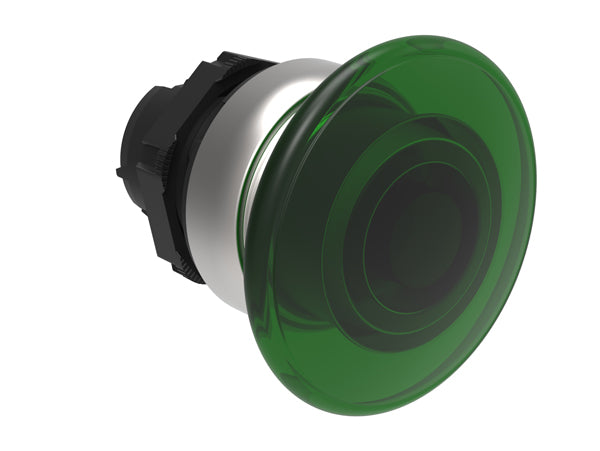 Lovato LPCBL6143 ILLUM. MUSHROOM PLASTIC MOMENT. 40mm GREEN