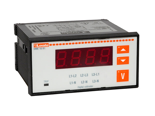 Lovato DMK10R1 DIGITAL VOLTMETER 3PH 96X48MM+PROG.RELAI