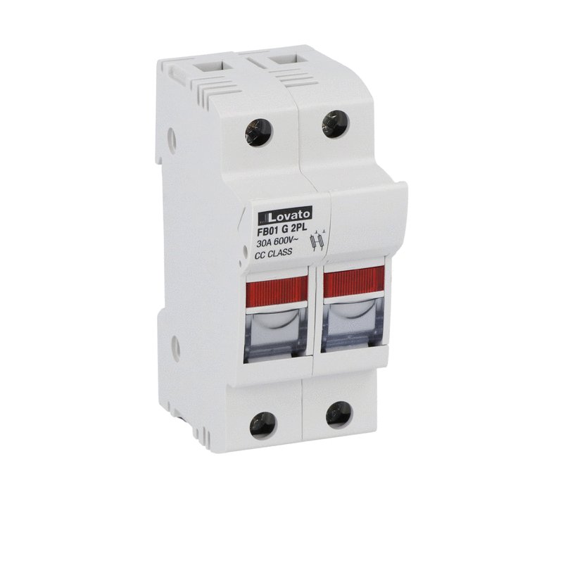 Lovato FB01G2PL FUSE HOLDER 2P CC CLASS C/W IND.