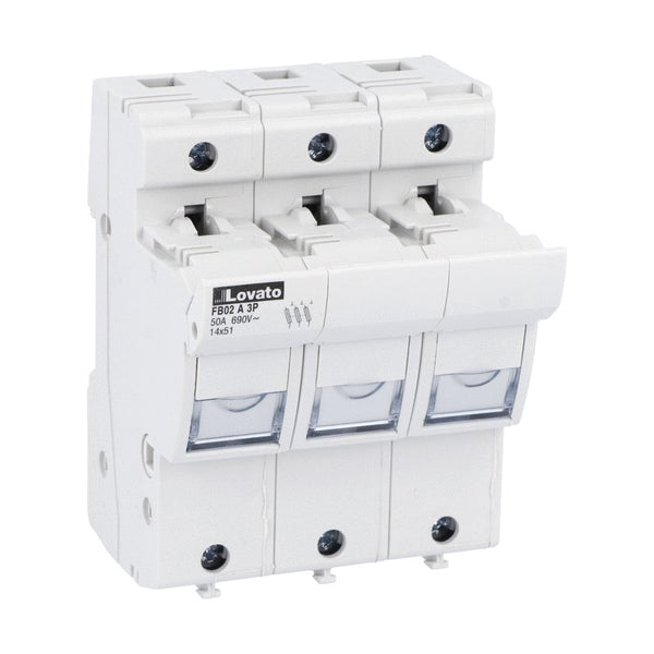 Lovato FB02A3P FUSE HOLDER 14X51 3P 690VAC 50A