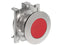 Lovato LPFQ104 LATCHING P.B. FLAT FLUSH METAL PUSH TO RELEASE RED