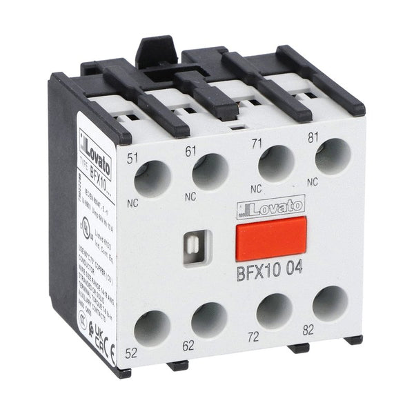 Lovato BFX1004 AUX CONTACT BLOCK FRONT MOUNT 4NC