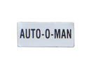 Lovato LPXAGB214 LABEL 'AUTO-O-MAN' FOR LPXAU100 & LPFXAU100... LEGEND HOLDER