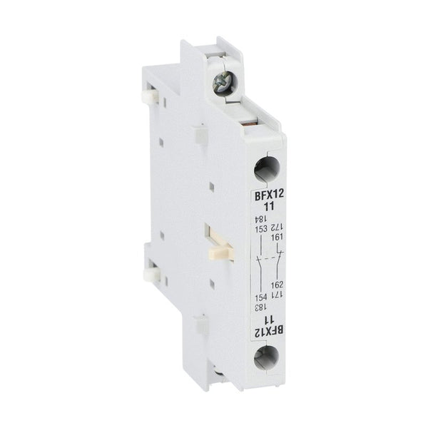 Lovato BFX1211 AUX CONTACT BLOCK SIDE MOUNT 1NO+1NC FOR BF00, BF09-BF80