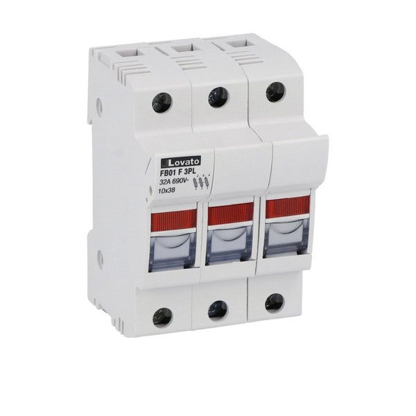 Lovato FB01F3PL FUSE HOLDER 3P CC CLASS C/W IND.