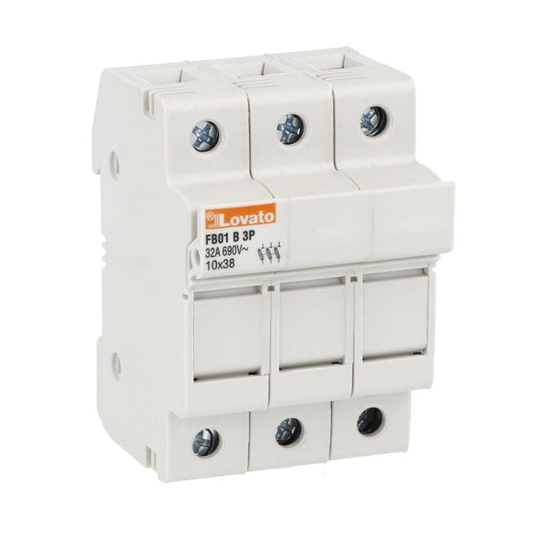 Lovato FB01B3P FUSE HOLDER 10X38 3P 690VAC 32A