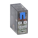 Lovato HR502CD048 MINIAT. RELAY W/LED & MECH. ACT. 48VDC 2 C/O 8A