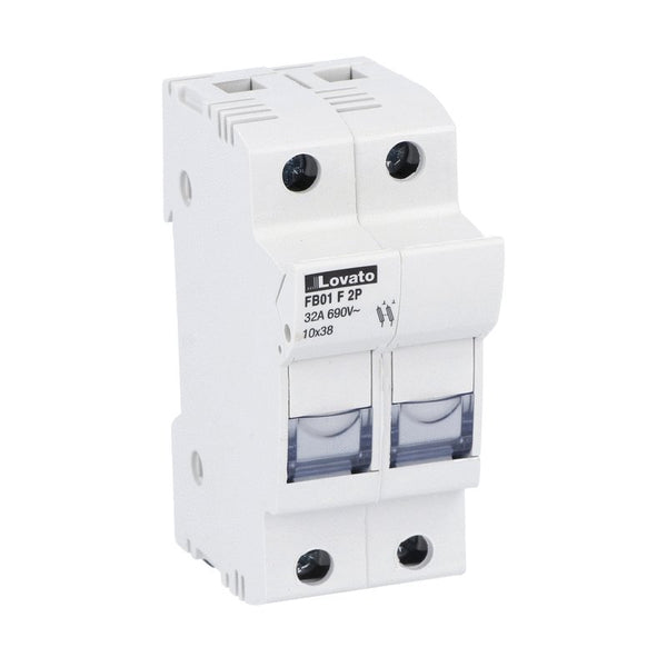 Lovato FB01F2P FUSE HOLDER MIDGET 10X38 2P 690VAC 32A