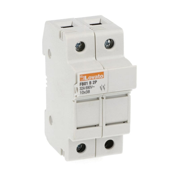 Lovato FB01B2P FUSE HOLDER 10X38 2P 690VAC 32A