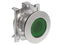 Lovato LPFQL103 ILLUM. LATCH. P.B. FLAT FLUSH METAL PUSH TO RELEASE GREEN