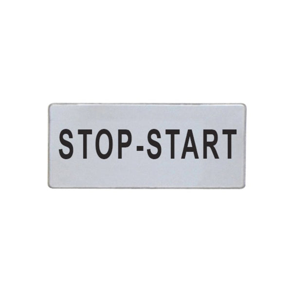 Lovato LPXAGB211 LABEL 'START-STOP' FOR LPXAU100 & LPFXAU100... LEGEND HOLDER