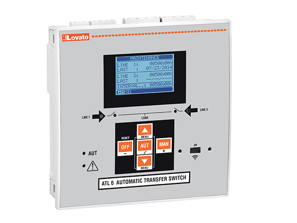 Lovato ATL600 AUTOM. TRANSF. SWITCH CONT. NON-EXPANDABLE 110-240 VAC