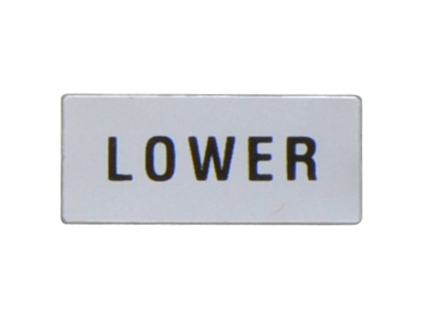 Lovato LPXAGB232 LABEL 'LOWER' FOR LPXAU100 & LPFXAU100... LEGEND HOLDER