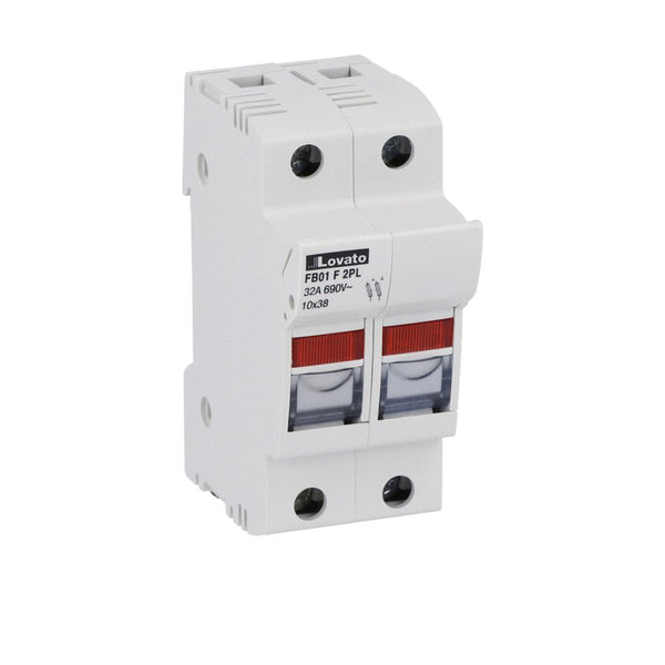 Lovato FB01F2PL FUSE HOLDER 2P CC CLASS C/W IND.
