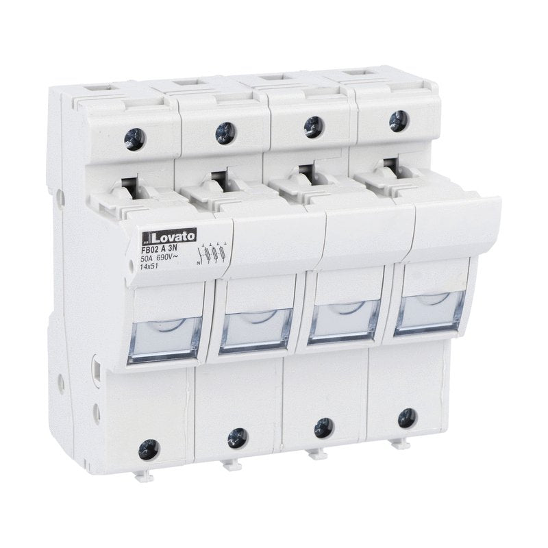 Lovato FB02A3N FUSE HOLDER 14X51 3P+N 690VAC 50A