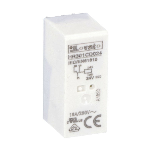 Lovato HR301CD024 MINIAT. RELAY 24VDC 1 C/O 16A (MAX 10A)