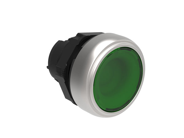 Lovato LPCBL103 ILLUM. P.B. FLUSH PLASTIC MOMENT. GREEN