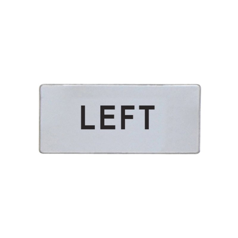Lovato LPXAGB237 LABEL 'LEFT' FOR LPXAU100 & LPFXAU100... LEGEND HOLDER