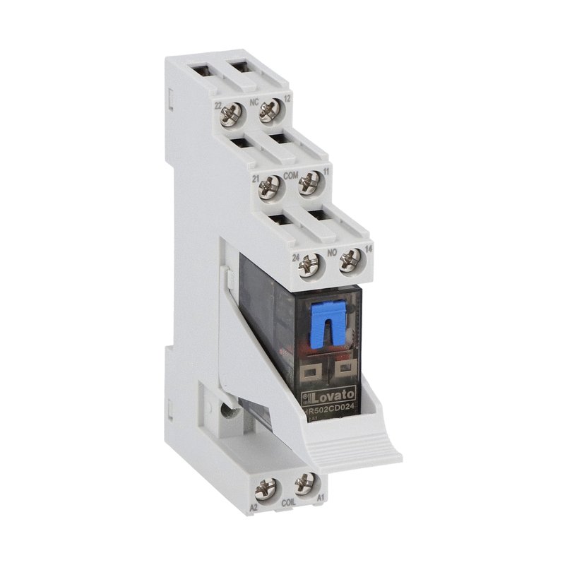 Lovato HRA502CD024K4 RELAY 2SC 8A 24VDC + LED + SOCKET