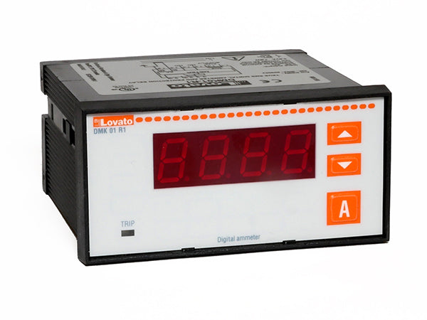 Lovato DMK01R1 DIGITAL AMMETER 1 PH 96X48MM+PROG.RELAY