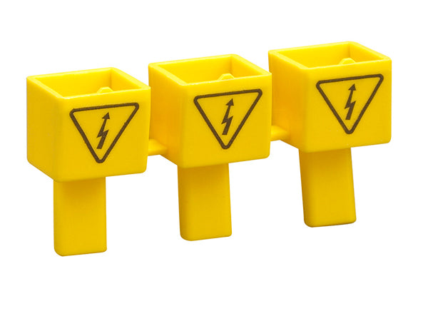 Lovato BRU3V KIT OF 3 INSULATING CAPS FOR UNUSED BAR TERMINALS